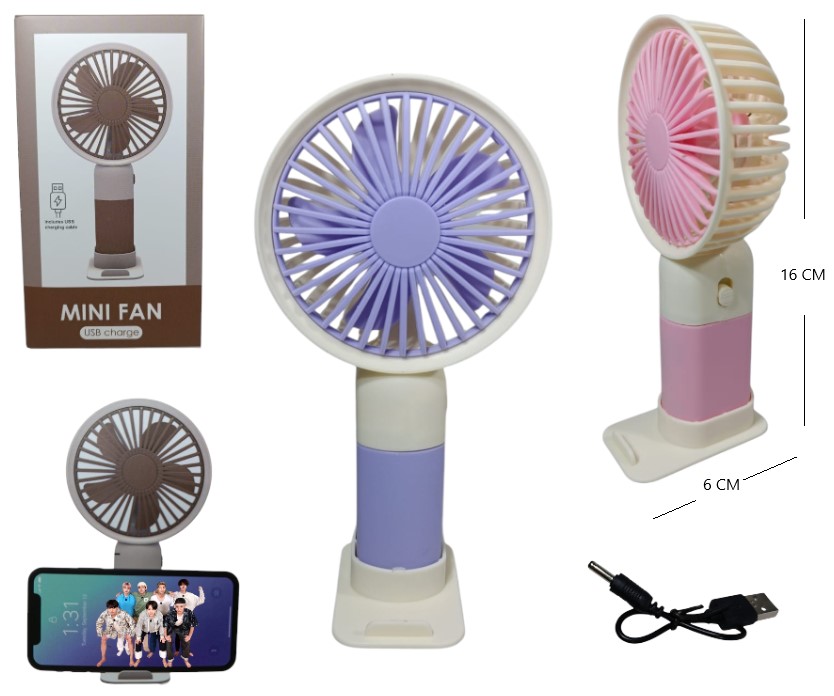 VENTILADOR 168 C/ SOPORTE PARA CELU
