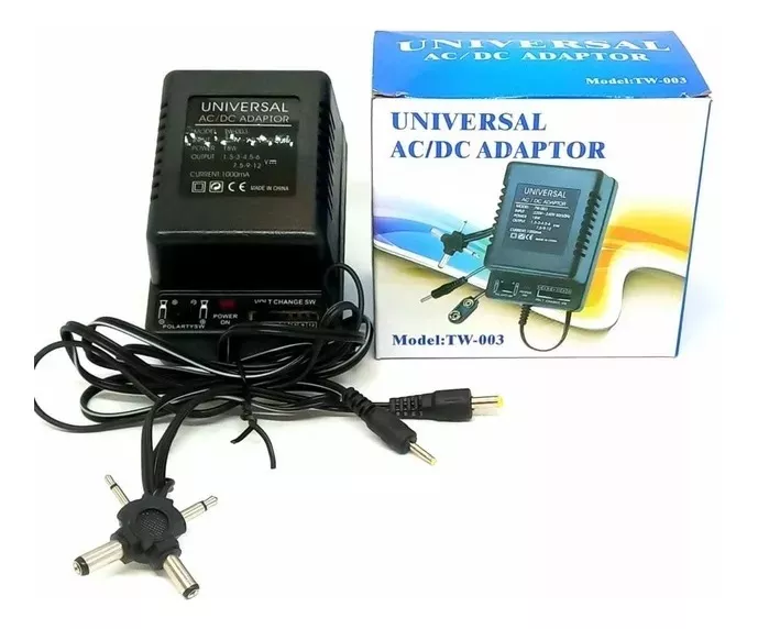 CARGADOR ADAPTADOR UNIVERSAL 1.5 A 12V TW003