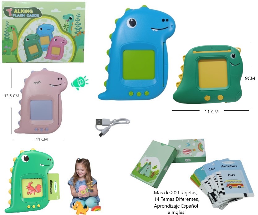 LECTOR INGLES/ESPAÑOL TARJETA DIDACTICA 