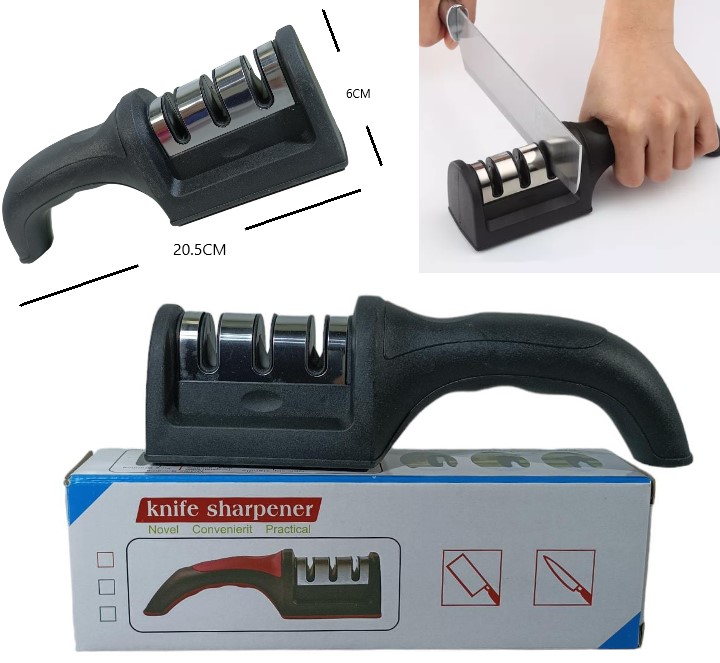 Afilador de cuchillos 3 en 1