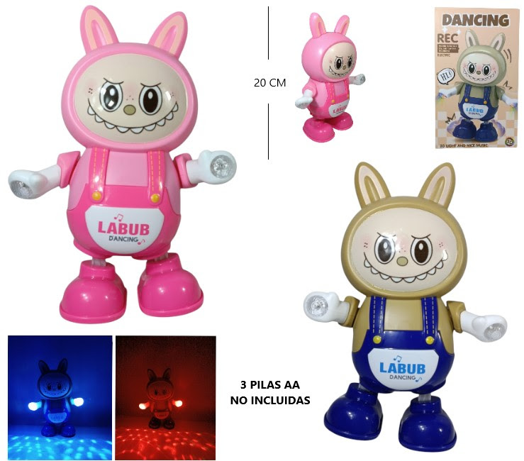 LABUBU BAILANRIN/CANTA c/LUZ