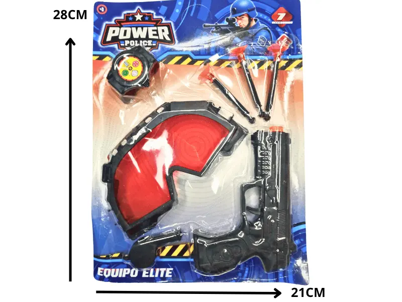 Pistola lanza dardos  + anteojo + reloj