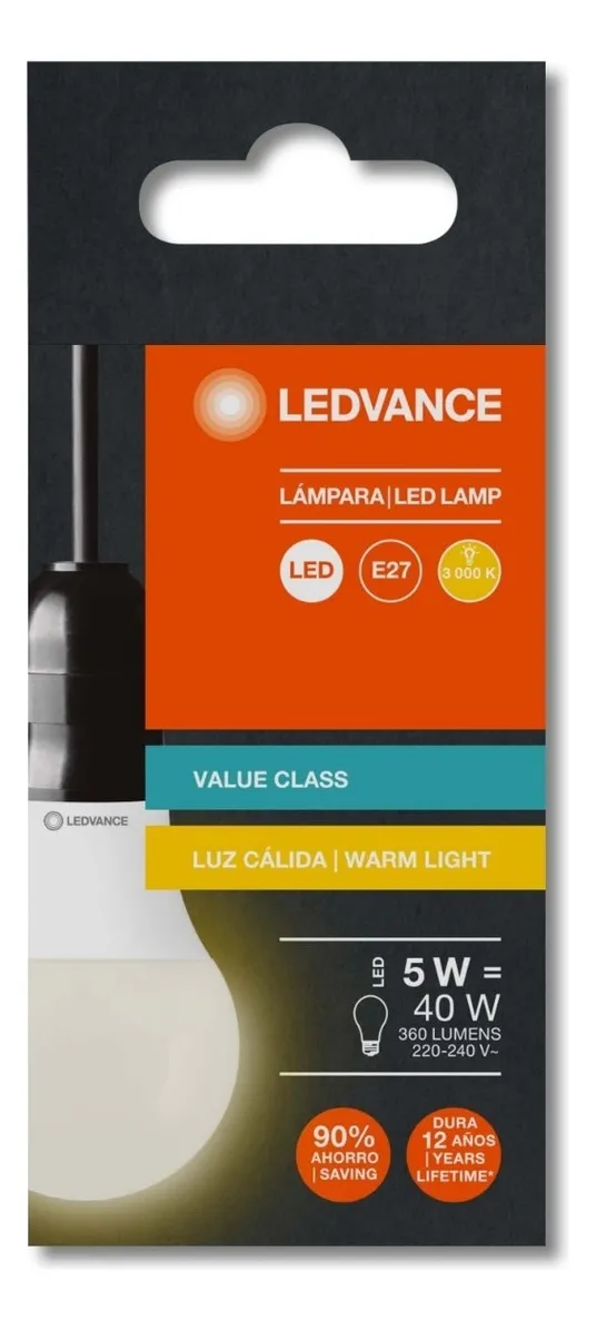 Foco led bajo consumo 5.5 w