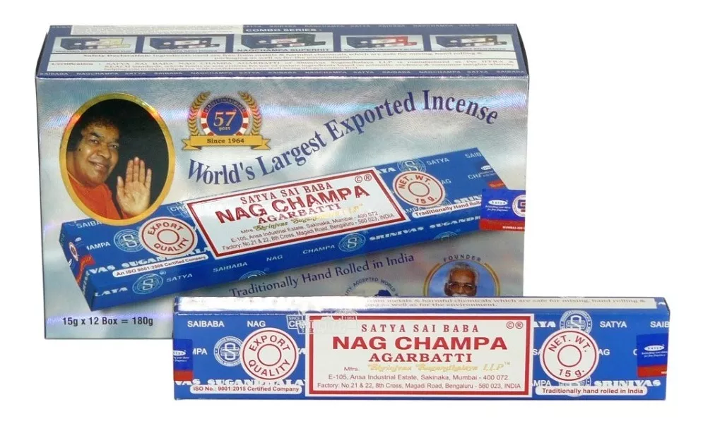 Sahumerios nag champa x 1 caja