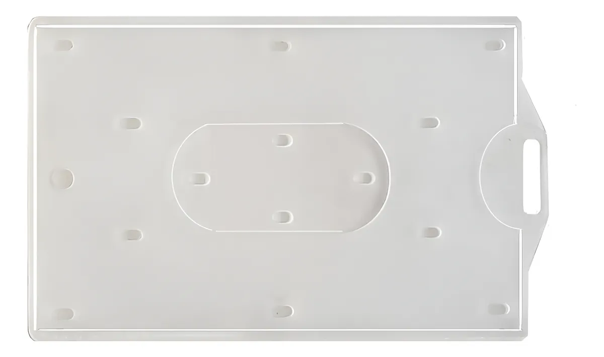 Porta tarjeta transparente