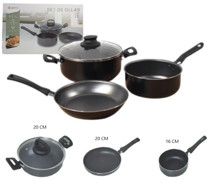 Set de ollas x 4 piezas