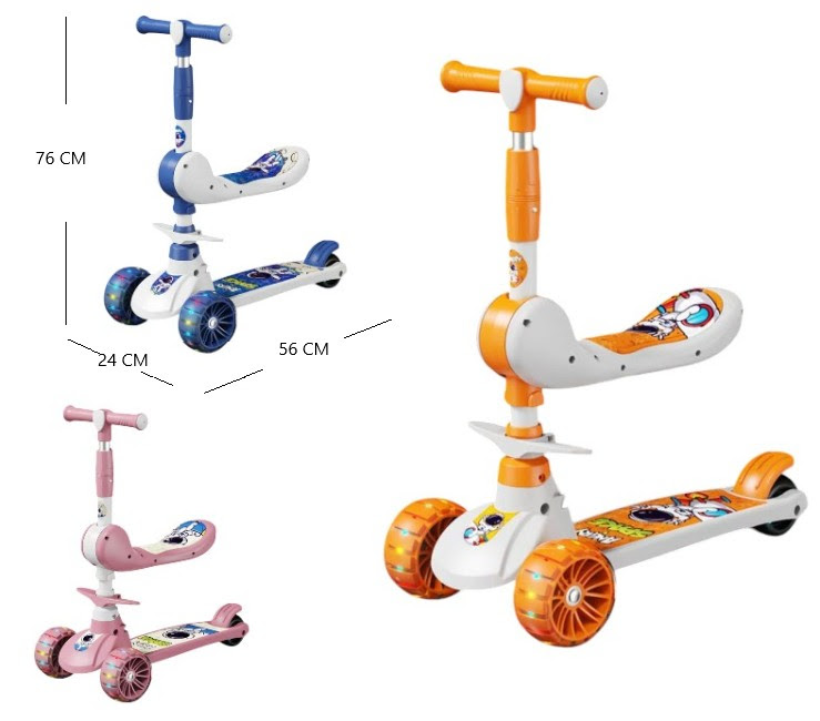 Monopatin c/asiento, c/luz