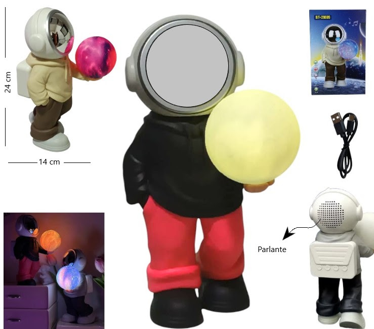 Parlante astronauta c/luz (excelente sonido)