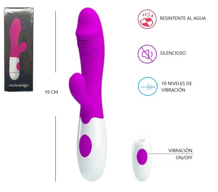 Vibrador doble recargable  371