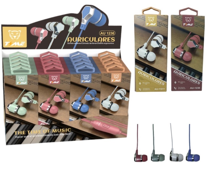 Auricular en  caja time 1236