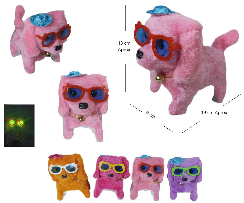 Perro a pila camina y ladra