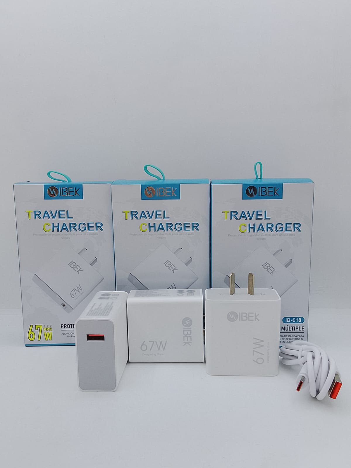 Cargador ibek 67w  tipo C