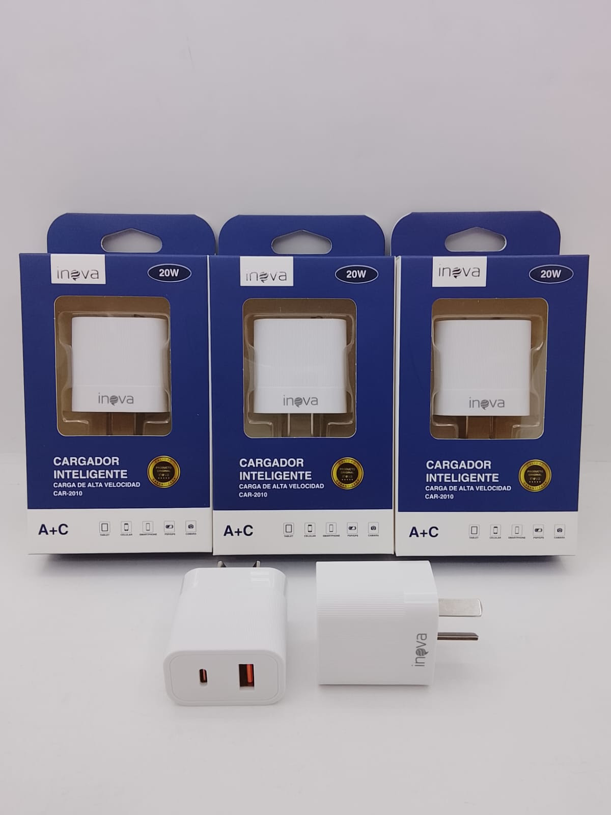 CABEZAL inova 20w  1 USB + 1 TC