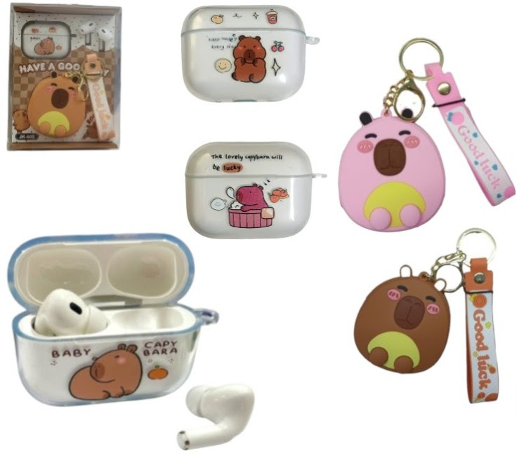 Auricular capybara + estuche
