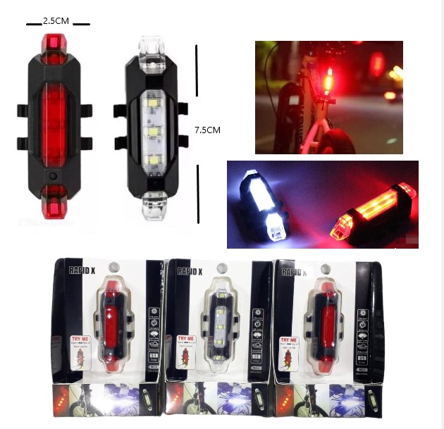 Luz para bici recargable ROJA