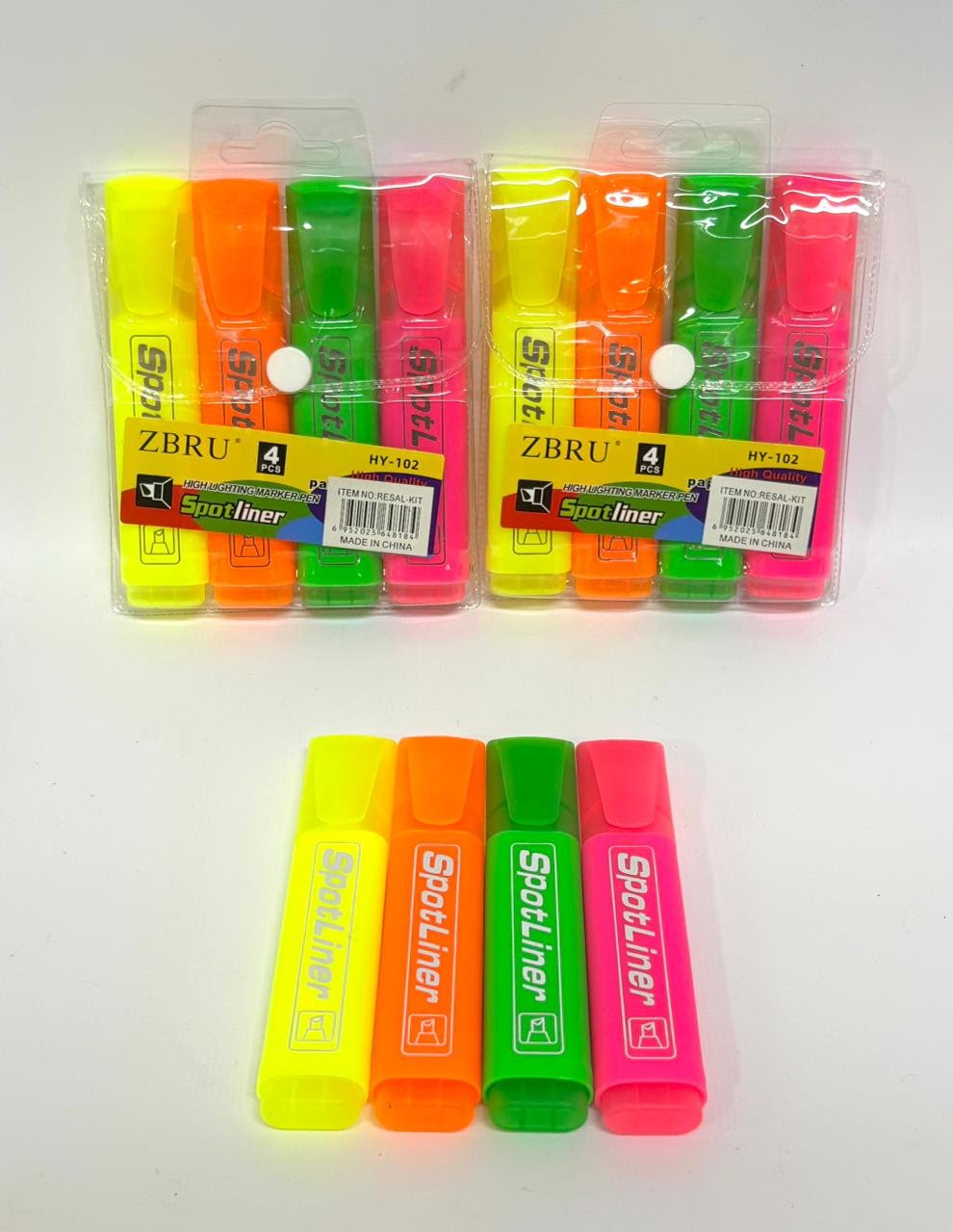 Resaltador fluor x 4 